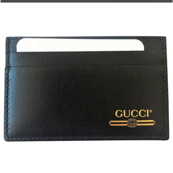 GUCCI Leather Rubberized Credit Card Holder, Retail $310 - Picture 5 of 8
